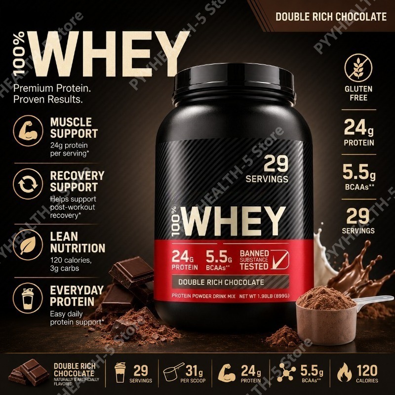 Fitness Nutrition Whey - مسحوق بروتين مصل اللبن بنكهة الشوكولاتة