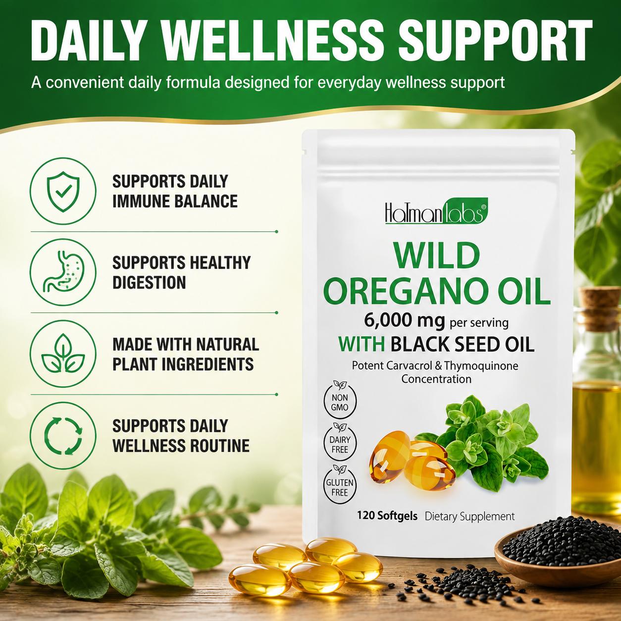 زيت الأوريجانو البري مع زيت ال - مراجعة Black Seed Oil Capsule وسعره
