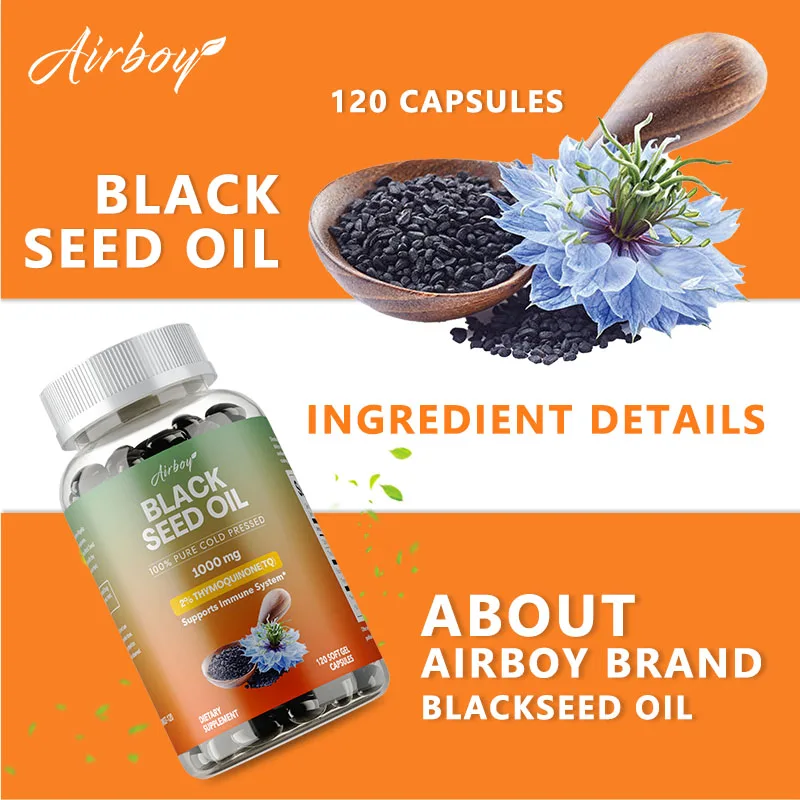 كبسولات زيت البذور السوداء - ت - مراجعة Black Seed Oil Capsule وسعره