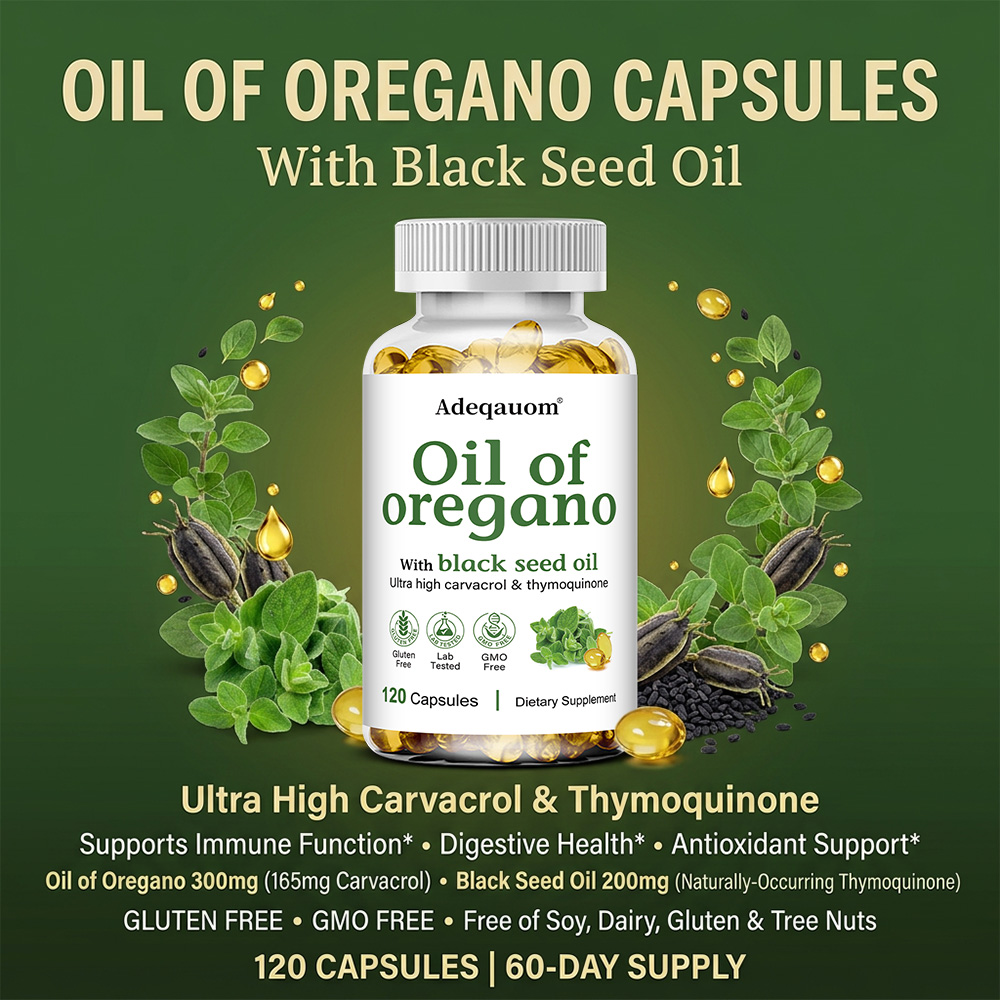 زيت الأوريجانو مع كبسولات زيت  - مراجعة Black Seed Oil Capsule وسعره