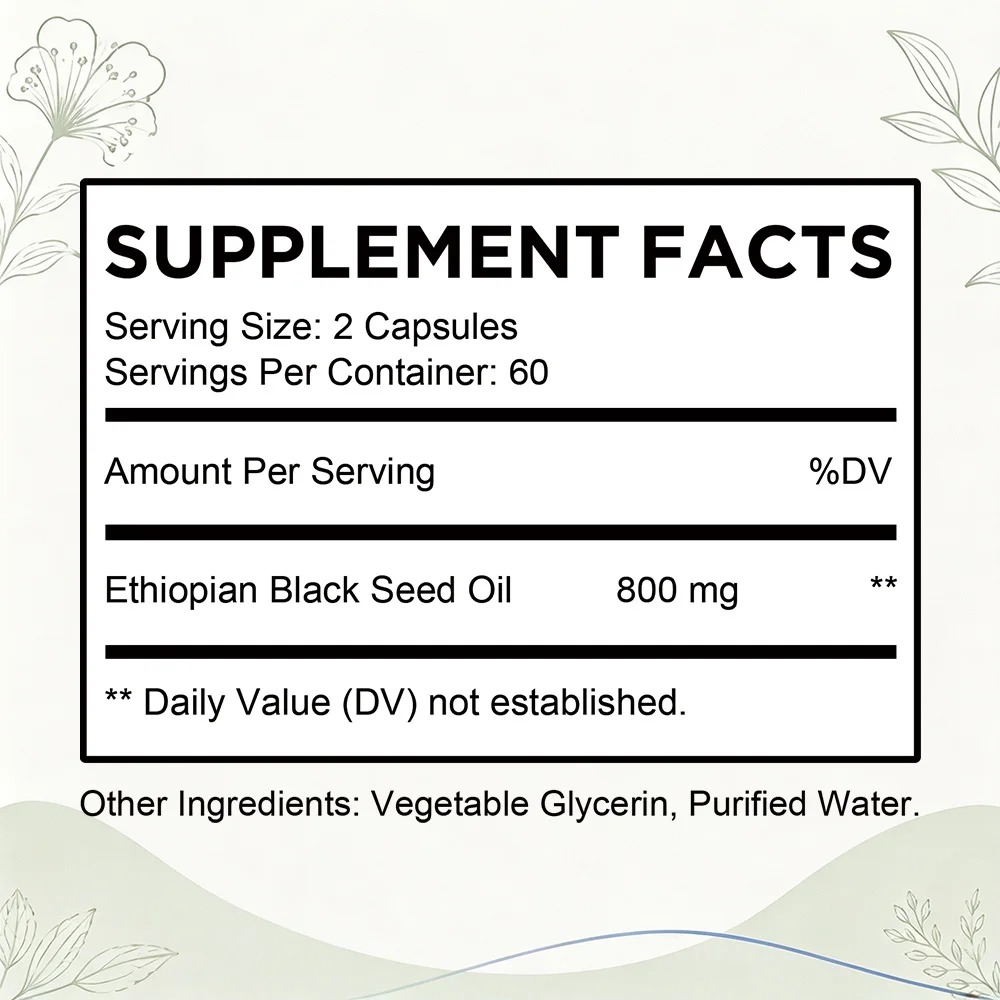 كبسولات زيت الحبة السوداء الإث - مراجعة Black Seed Oil Capsule وسعره
