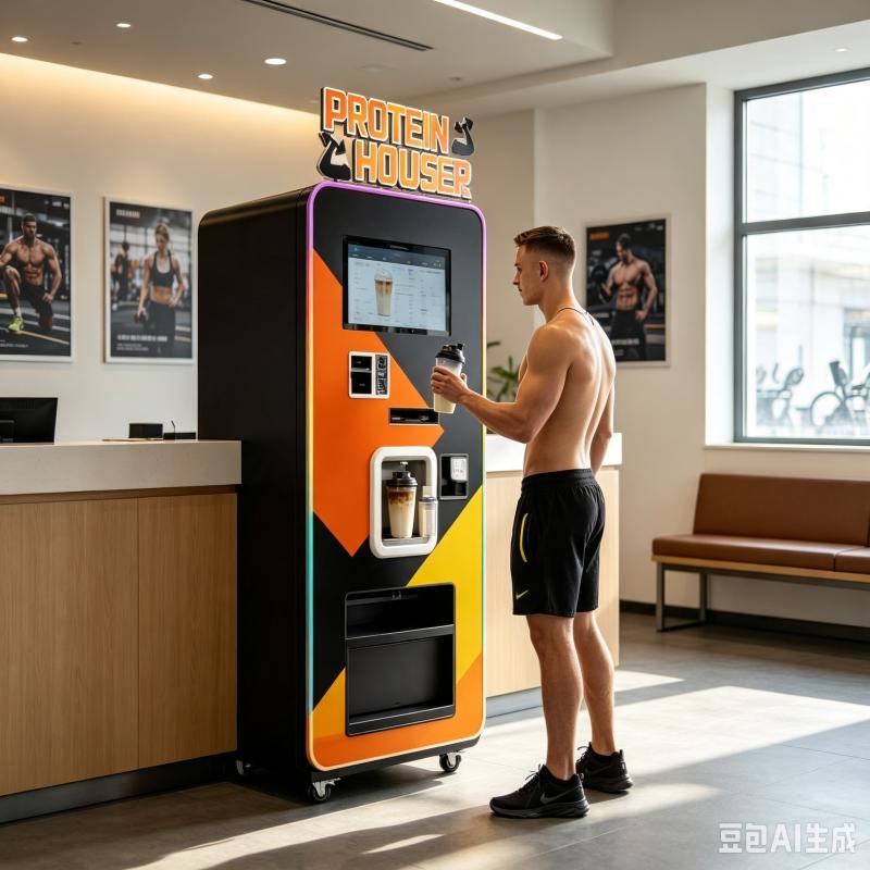 آلة بيع مشروبات البروتين المخص - مراجعة Nutrition Fitness Club وسعره